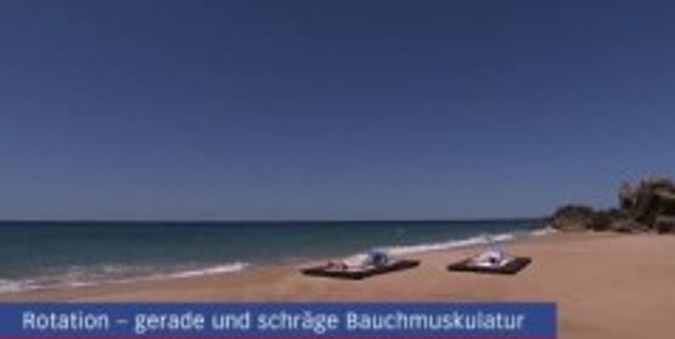 Fitness: Rotationsübung: Mit dieser Übung können Sie schräge und gerade Bauchmuskeln trainieren. Fitness: Rotationsübung: Mit dieser Übung können Sie schräge und gerade Bauchmuskeln trainieren.