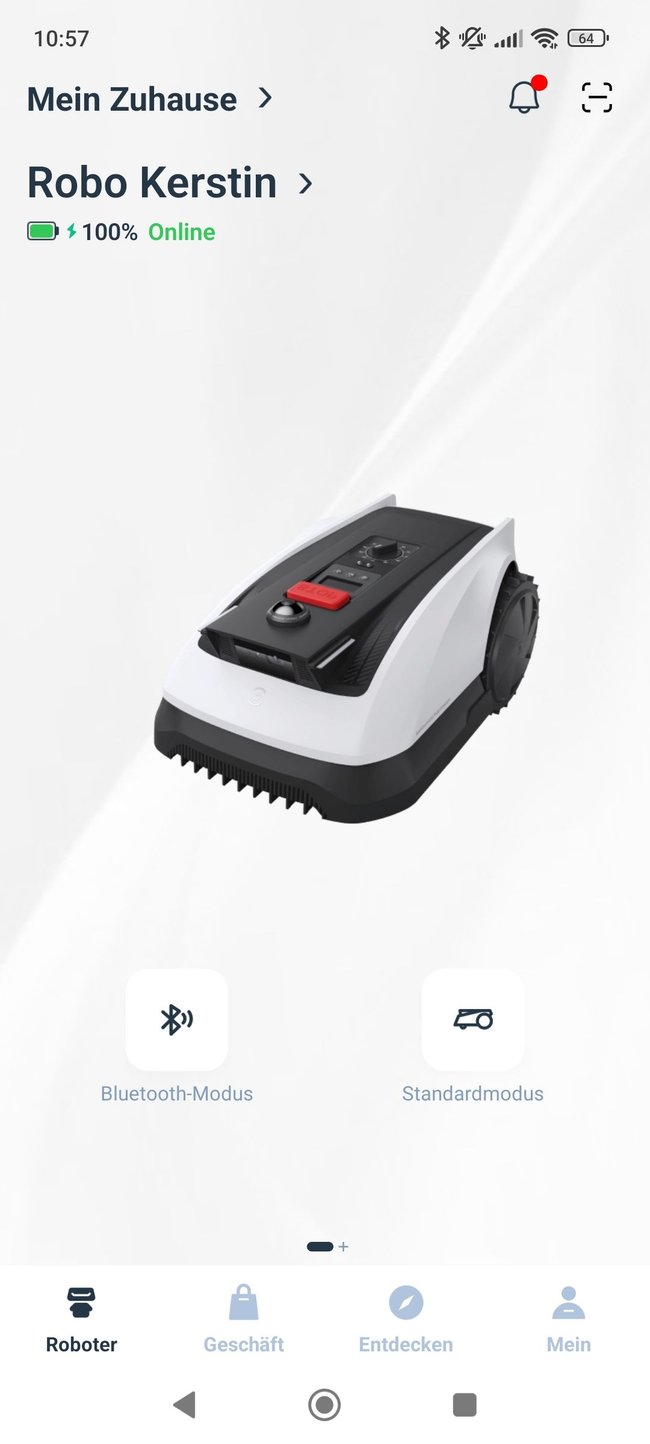 Ecovacs App Screenshot Roboter Ecovacs App Screenshot Roboter