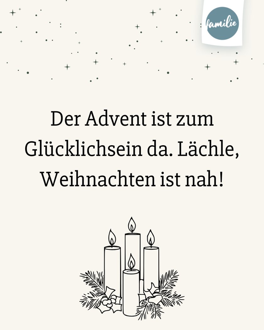 Adventskalender Sprüche  - Fröhlicher Advent