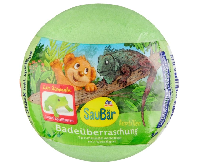 Dieser Badezusatz enthält auch eine kleine Überraschung für die Kleinsten. Dieser Badezusatz enthält auch eine kleine Überraschung für die Kleinsten.