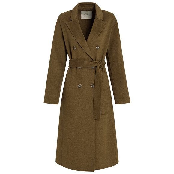 Damen Wollmantel mit Bindegürtel Damen Wollmantel mit Bindegürtel