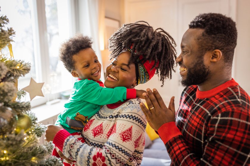 Boomer-Großeltern Weihnachten: Schlafenszeit