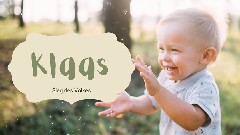 #23 Niederländische Jungennamen: Klaas
