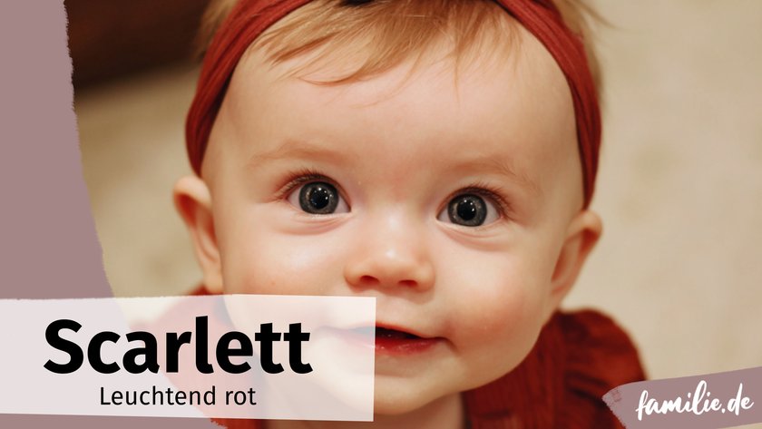 Mädchennamen Farbe Rot Scarlett Mädchennamen Farbe Rot Scarlett