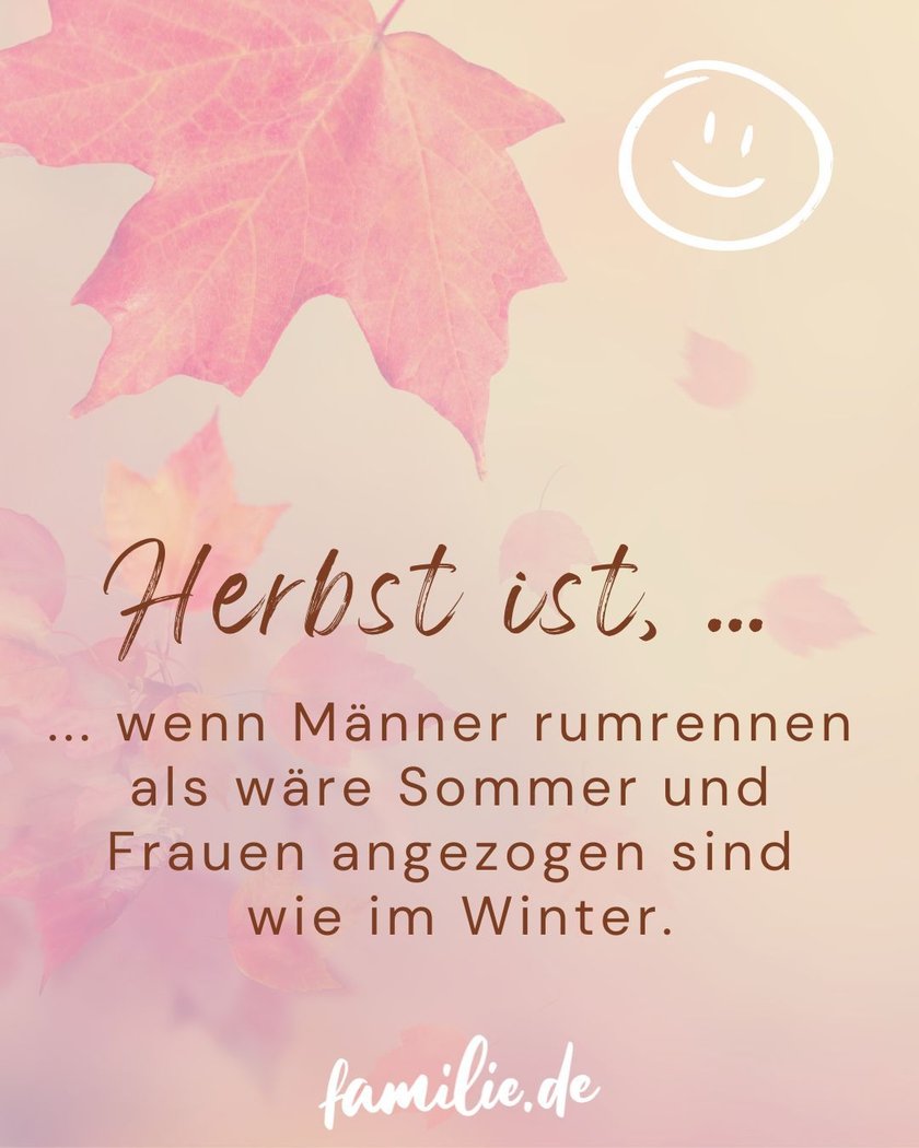 Herbstwitze auf Blätterhintergrund mit Smiley Herbstwitze auf Blätterhintergrund mit Smiley