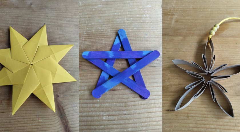 Winterdeko basteln: Sterne Winterdeko basteln: Sterne