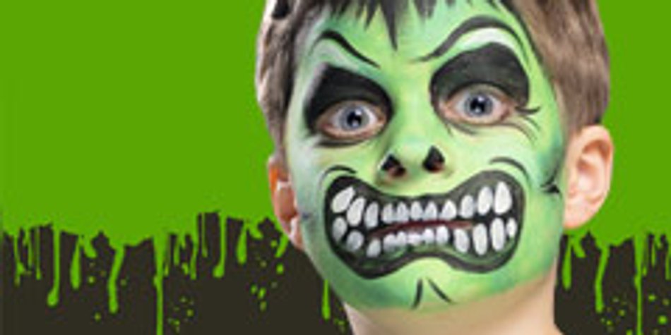 Monsterfratze: Schminkanleitung für ein grünes Monster Monsterfratze: Schminkanleitung für ein grünes Monster