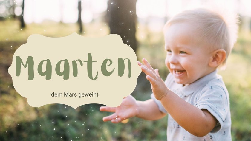 #25 Niederländische Jungennamen: Maarten
