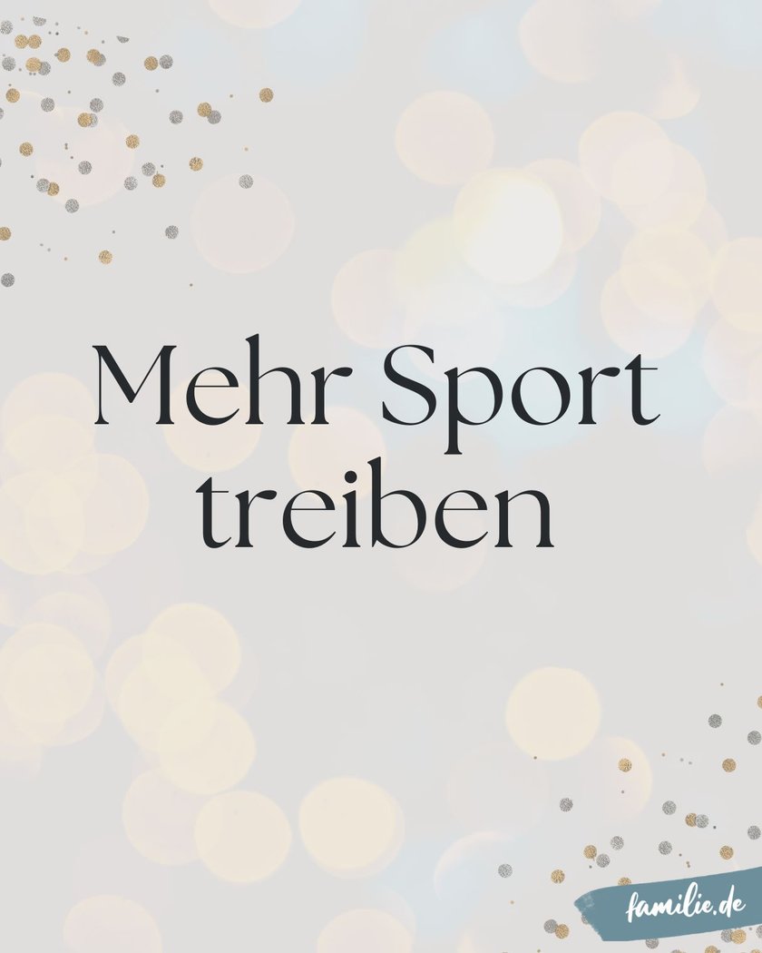 Mehr Sport treiben