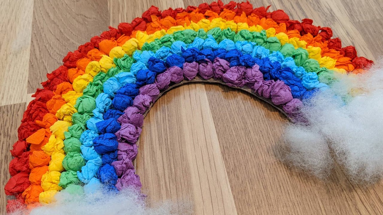 Regenbogen basteln Einfache Anleitungen für farbenfrohe Deko