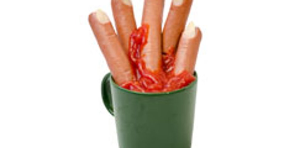 Wurstfinger für die Halloween-Party Wurstfinger für die Halloween-Party