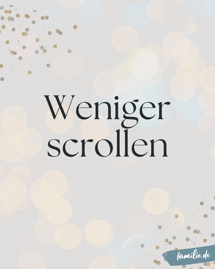 Weniger scrollen
