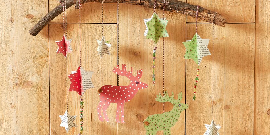 Schnelle Adventsdeko aus Papier Schnelle Adventsdeko aus Papier