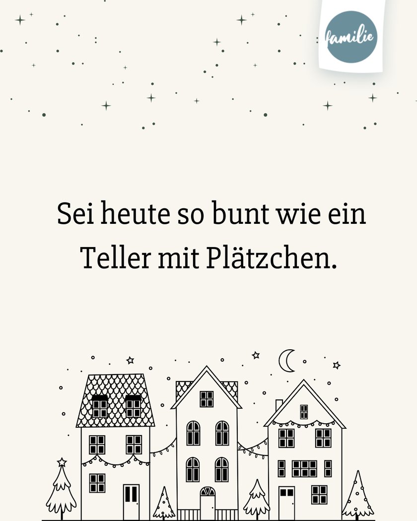 Adventskalender Sprüche  - Bunte Kekse, bunte Laune