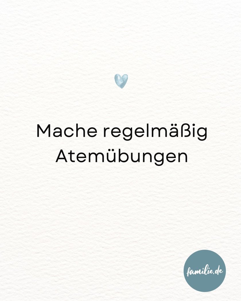 Mache regelmäig Atemübungen Mache regelmäig Atemübungen