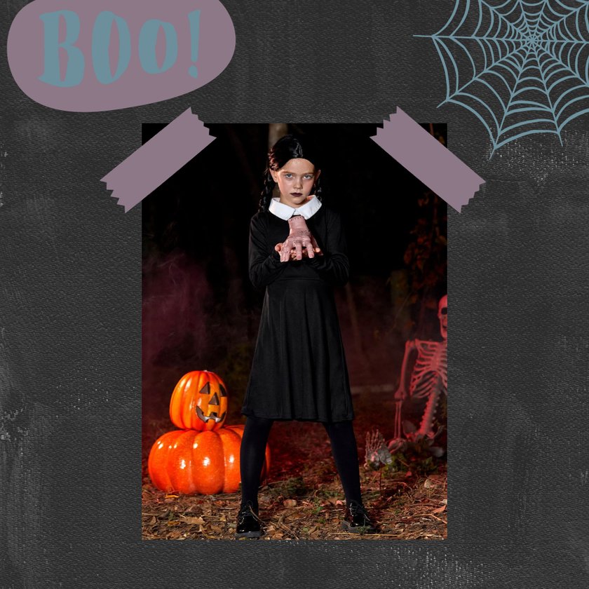 Halloween Kostüm für Kinder: Wednesday