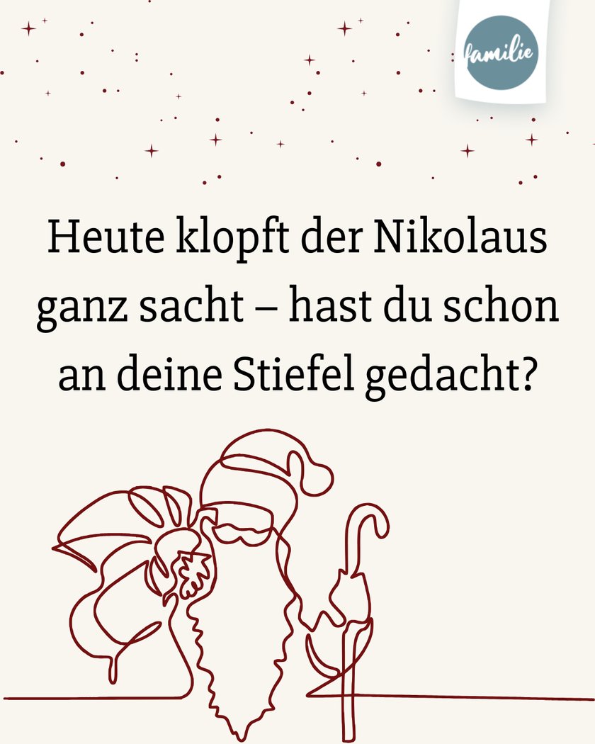 Adventskalender Sprüche  - Nikolaus