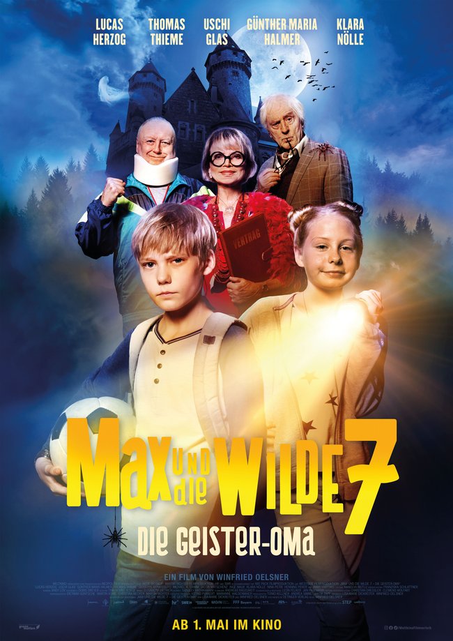 Filmplakat zum neuen Kinofilm "Max und die wilde 7 -  Die Geisteroma"