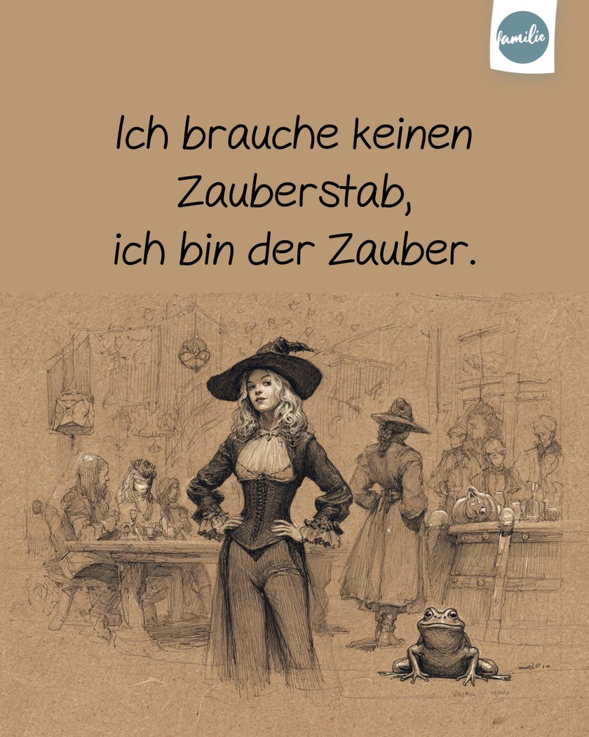 Selbstbewusste Hexe mit Kröte in einem Lokal Selbstbewusste Hexe mit Kröte in einem Lokal