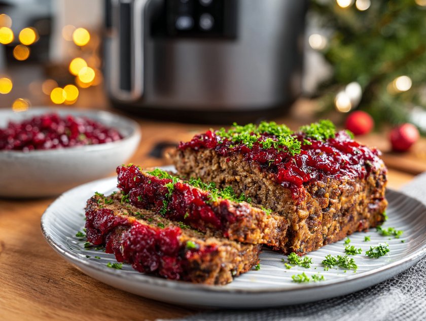 Vegetarische Weihnachtsgerichte Airfryer: Nussbraten
