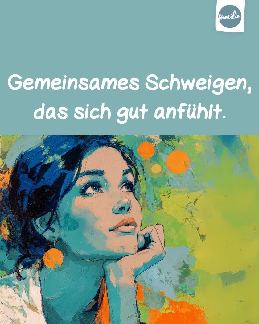 Gemeinsames Schweigen, das sich gut anfühlt Gemeinsames Schweigen, das sich gut anfühlt