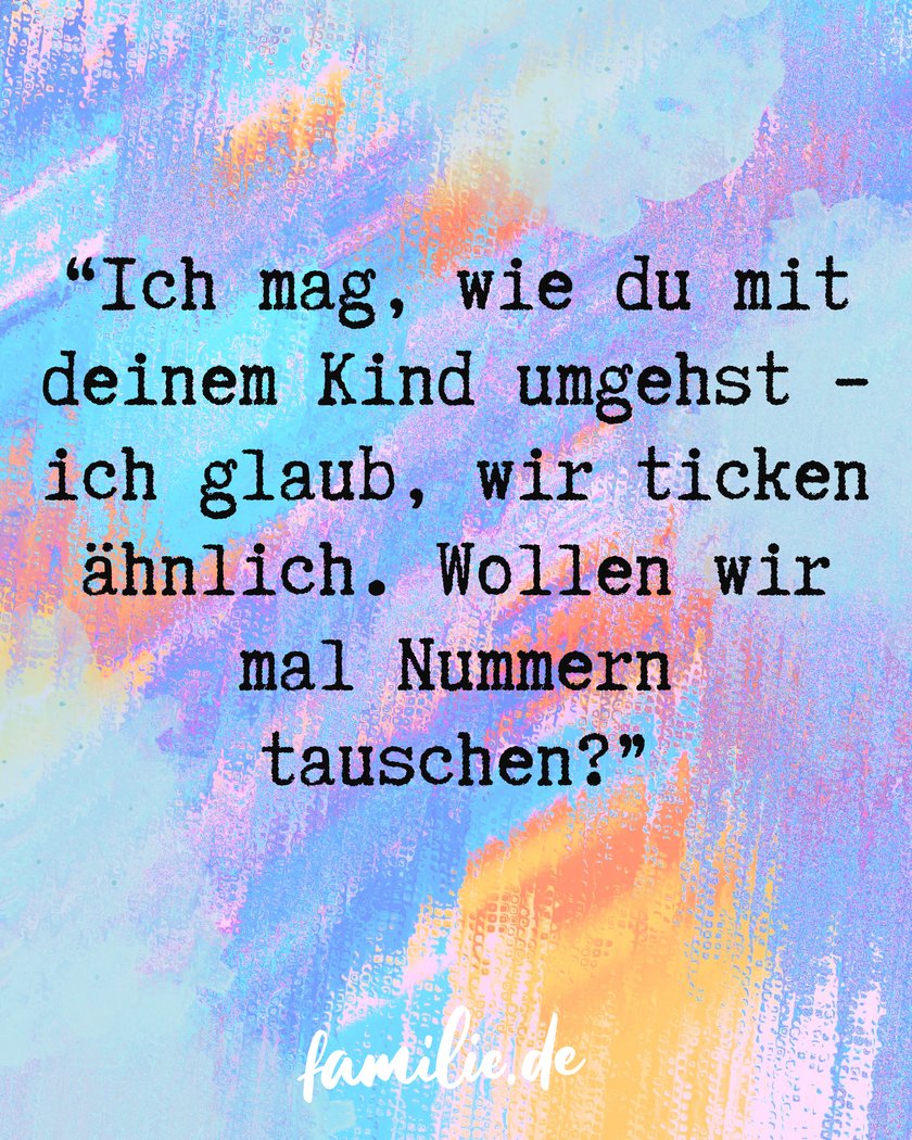 Sätze Elternfreundschaften schließen - Nummern tauschen