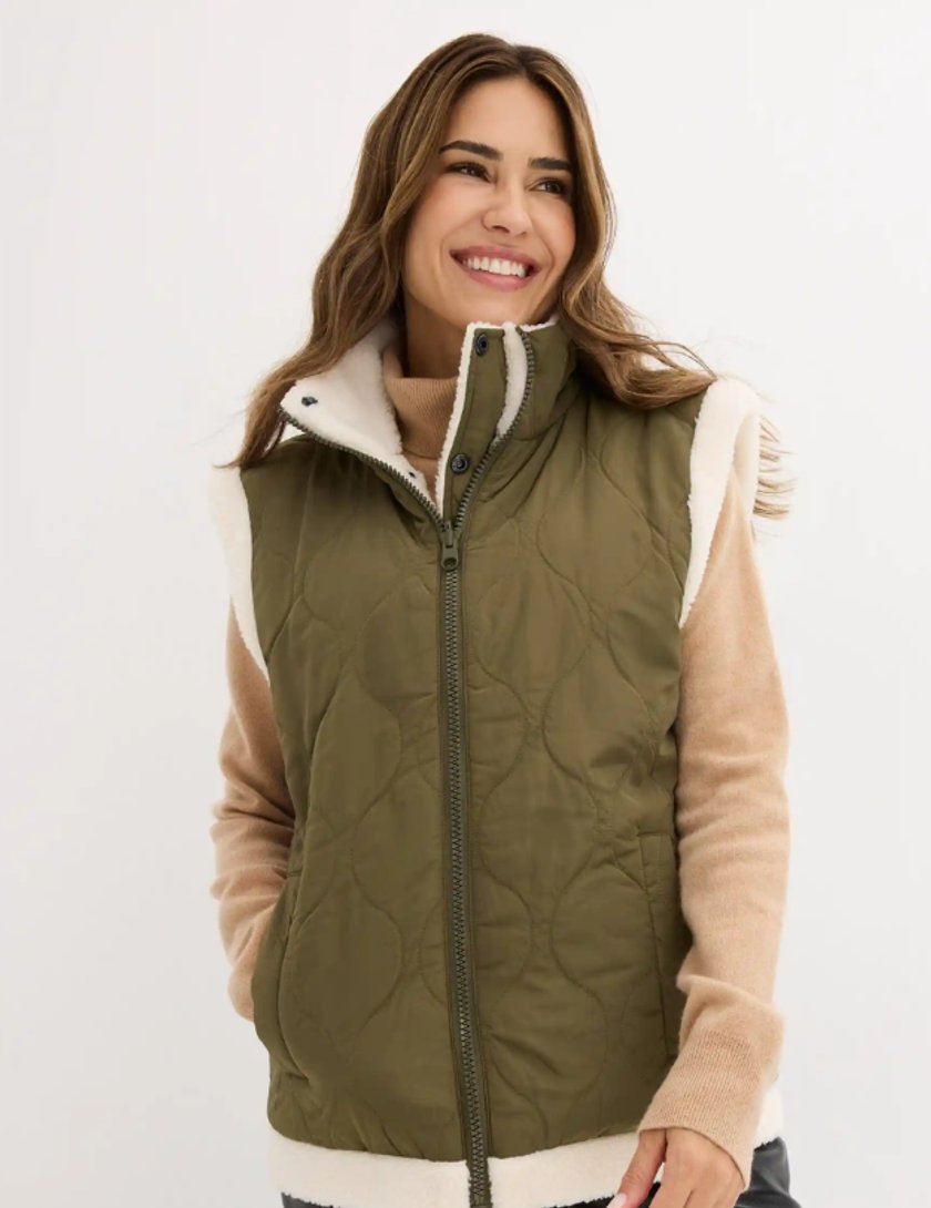 Teddy-Weste zum Wenden