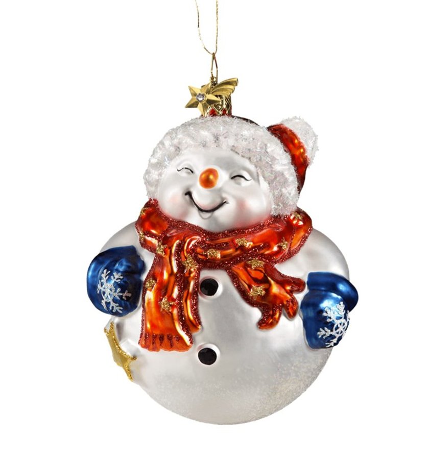 Käthe Wohlfahrt Deko: Schneemann Glaskugel
