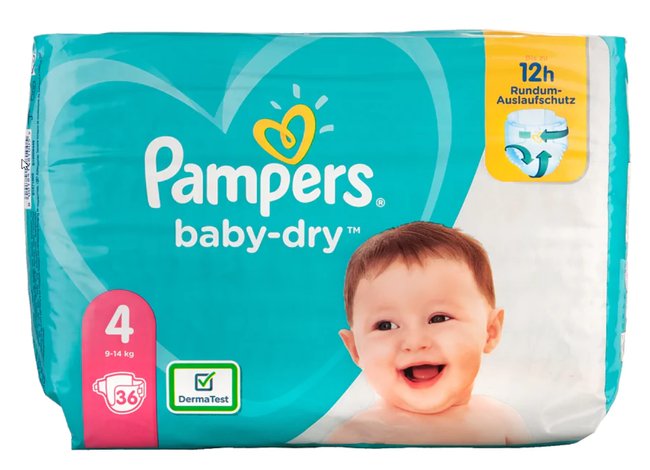 Windel-Test Pampers baby-dry