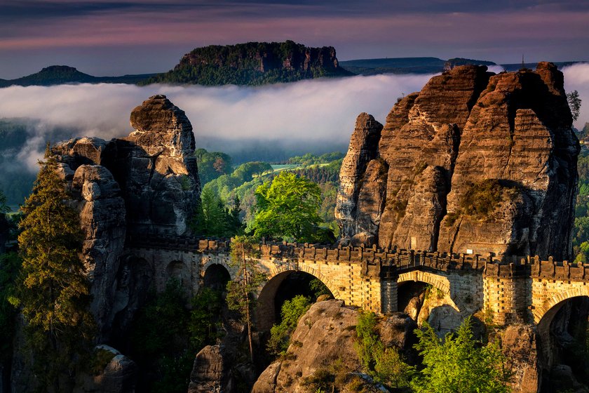 Sächsische Schweiz: Naturschauspiele auf der Basteibrücke bei Rathen