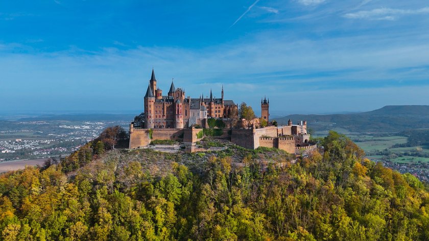 Panoramaansicht auf Burg Hohenzollern