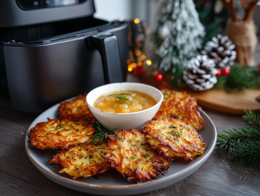 Weihnachtsmarkt-Feeling für zu Hause: 5 beliebte Leckereien blitzschnell aus dem Airfryer: Kartoffelpuffer