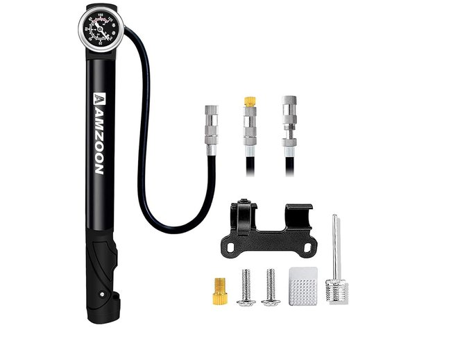 Fahrradpumpe-Test – Amzoon Mini-Fahrradpumpe mit Manometer Fahrradpumpe-Test – Amzoon Mini-Fahrradpumpe mit Manometer