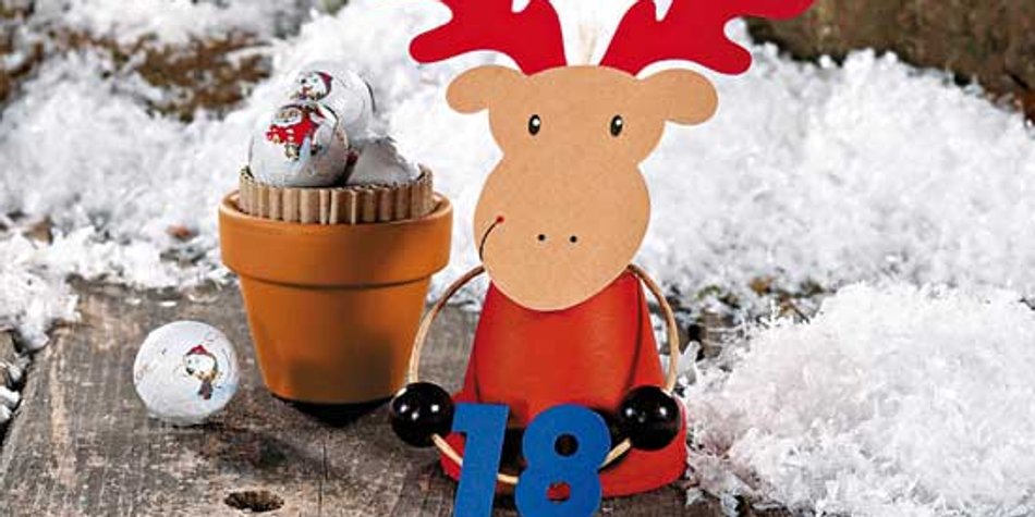 Adventskalender-Elche mit süßer Füllung Adventskalender-Elche mit süßer Füllung