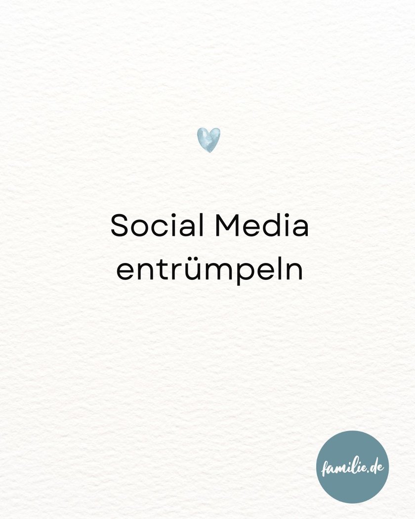 Social Media entrümpeln Social Media entrümpeln