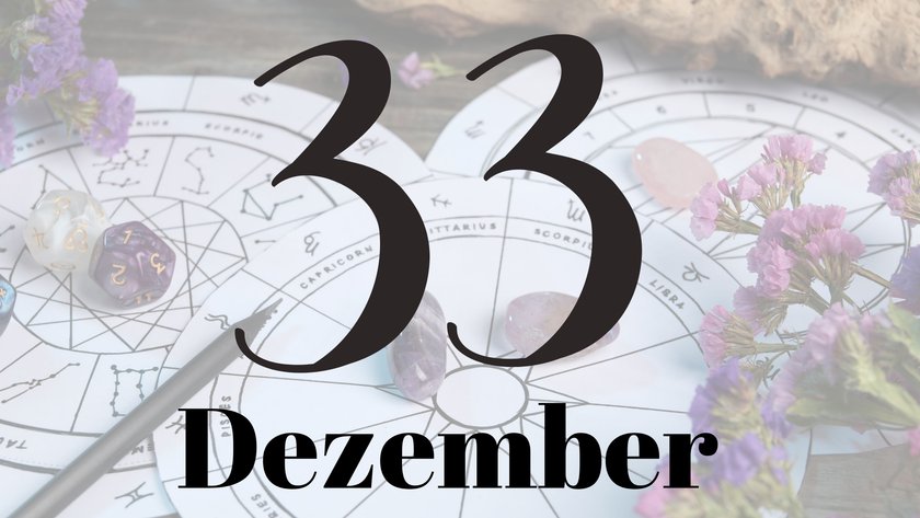 Glückszahl Dezember 33 Masterzahl