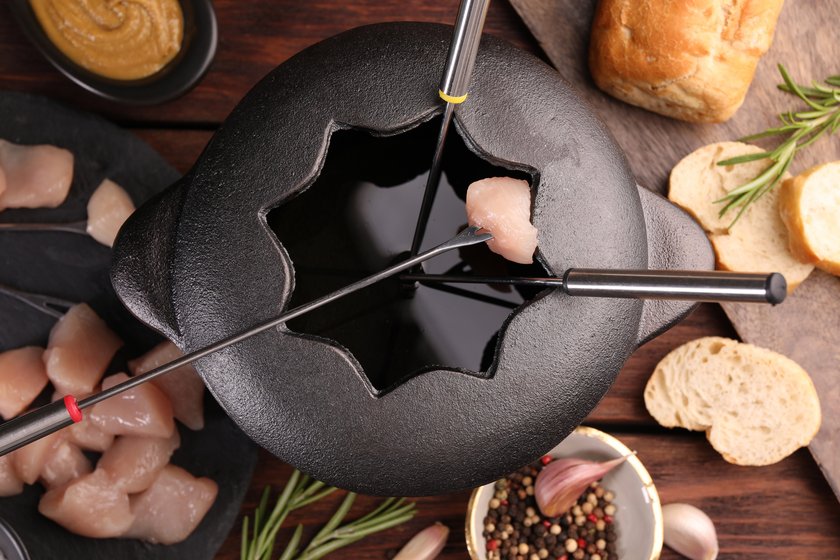 Weihnachtsessen der Boomer: Öl-Fondue