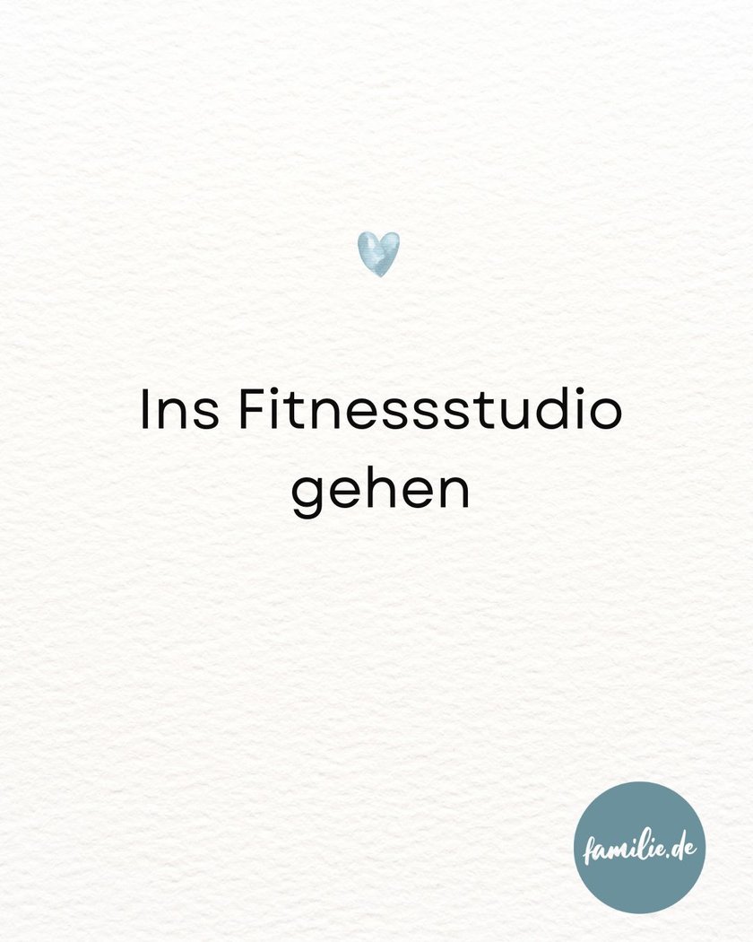 Ins Fitnessstudio gehen Ins Fitnessstudio gehen
