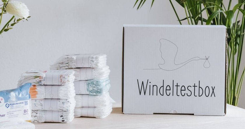 Babyparty Geschenke: Windeltestbox