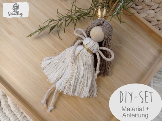 DIY Engel aus Makrame DIY Engel aus Makrame