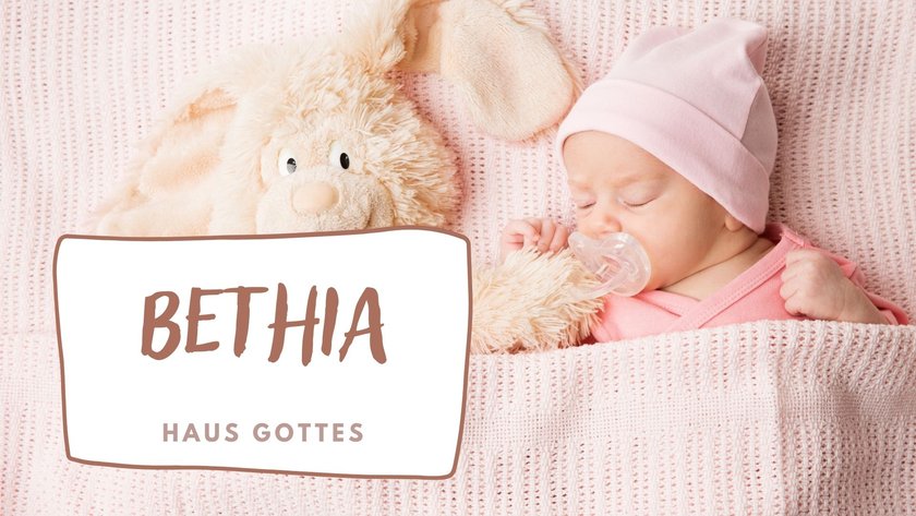 #5 Mädchennamen mit B: Bethia