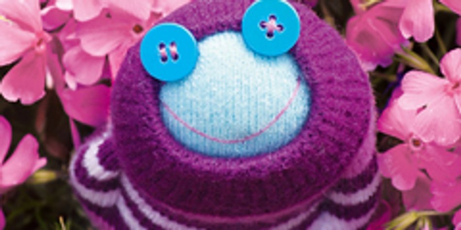 Sockentier nähen: Sepp der Frosch Sockentier nähen: Sepp der Frosch