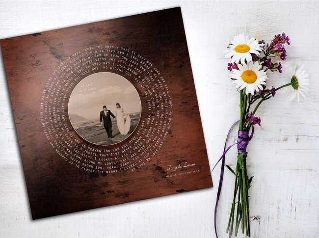Vinyl Bild mit Blumen Vinyl Bild mit Blumen