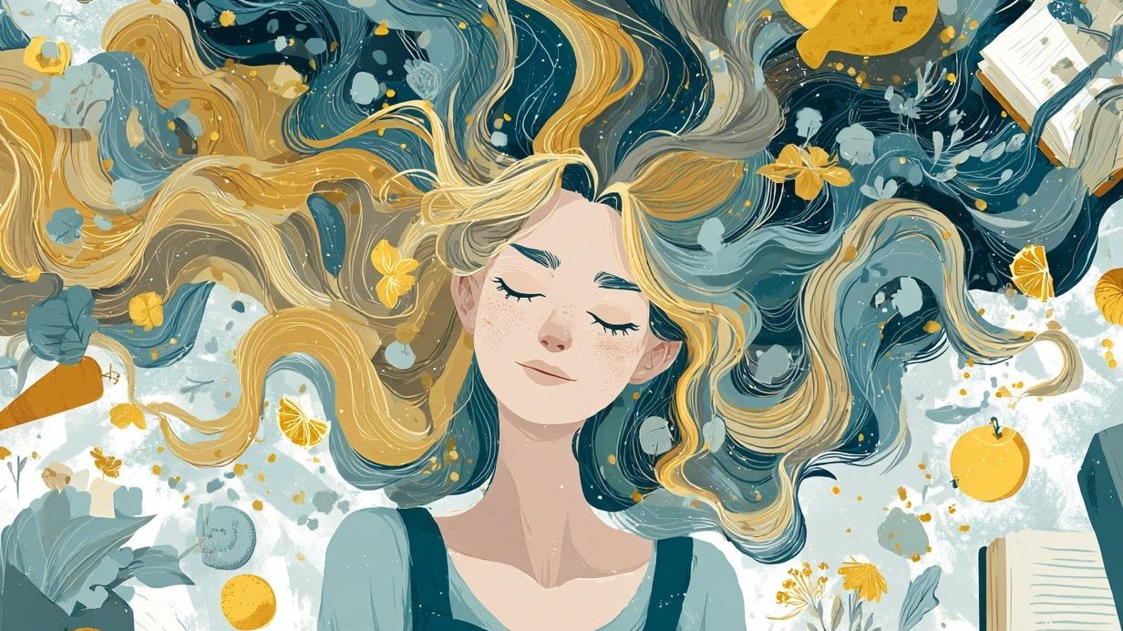 Crunchy Mom: Mama umgeben von Gemüse, Büchern und Pflanzen