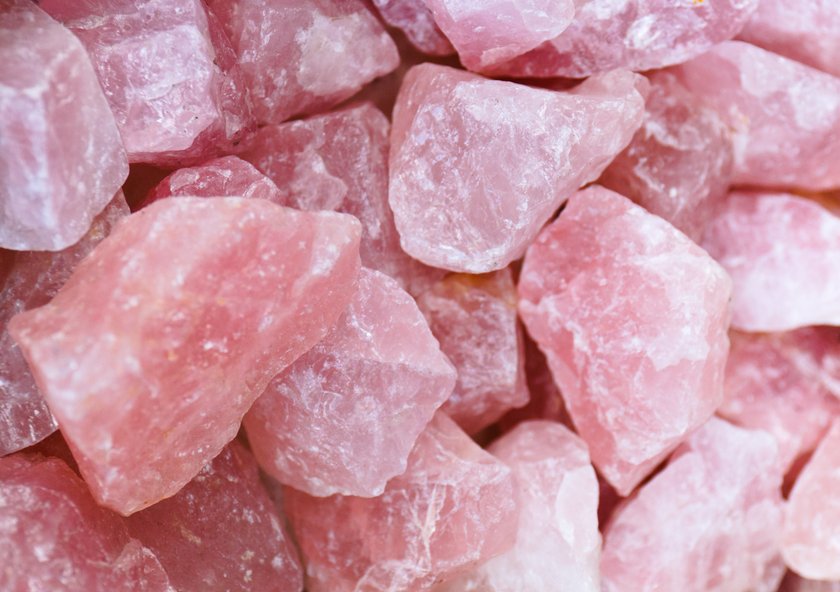 Rose Quartz tumbling rough Rose Quartz tumbling rough