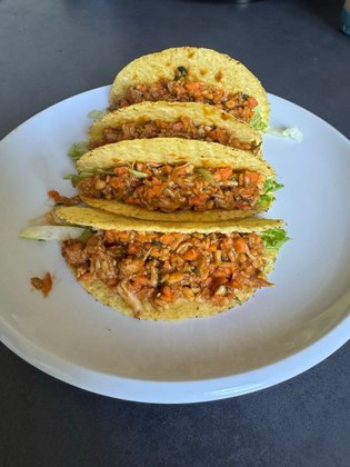 Thermomix TM 7 - Asiatische Hähnchen Tacos Thermomix TM 7 - Asiatische Hähnchen Tacos
