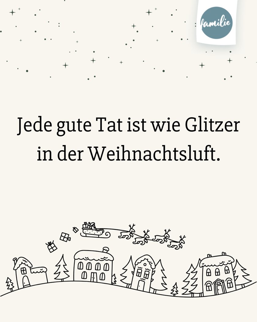 Adventskalender Sprüche  - Gute-Laune-Glitzer