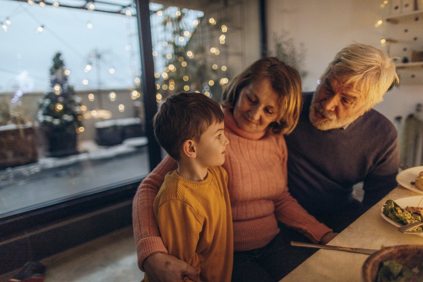 Boomer-Großeltern Weihnachten: Weihnachtsessen