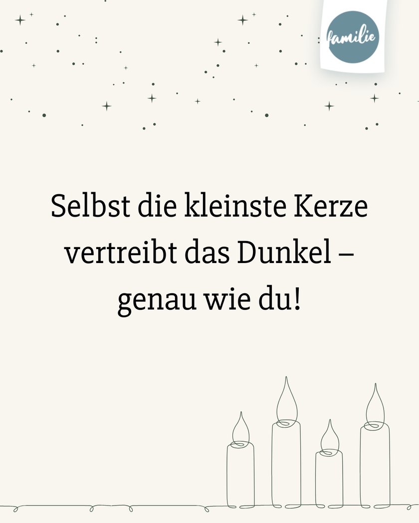 Adventskalender Sprüche  - Du bist mein Licht