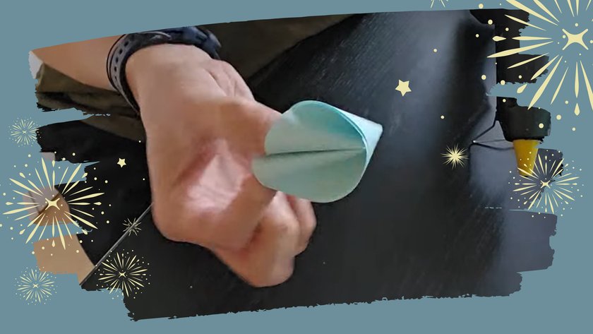 Mini-DIY: Glückskekse aus Papier zu Silvester Schritt 5